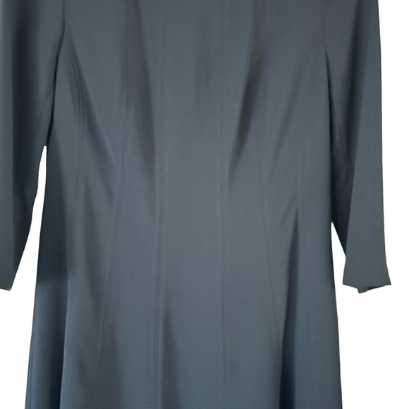 Vintage Nygard Collection Black 3/4 Sleeve Petite Women's Sheath Dress Size 8 - Picture 3 of 14